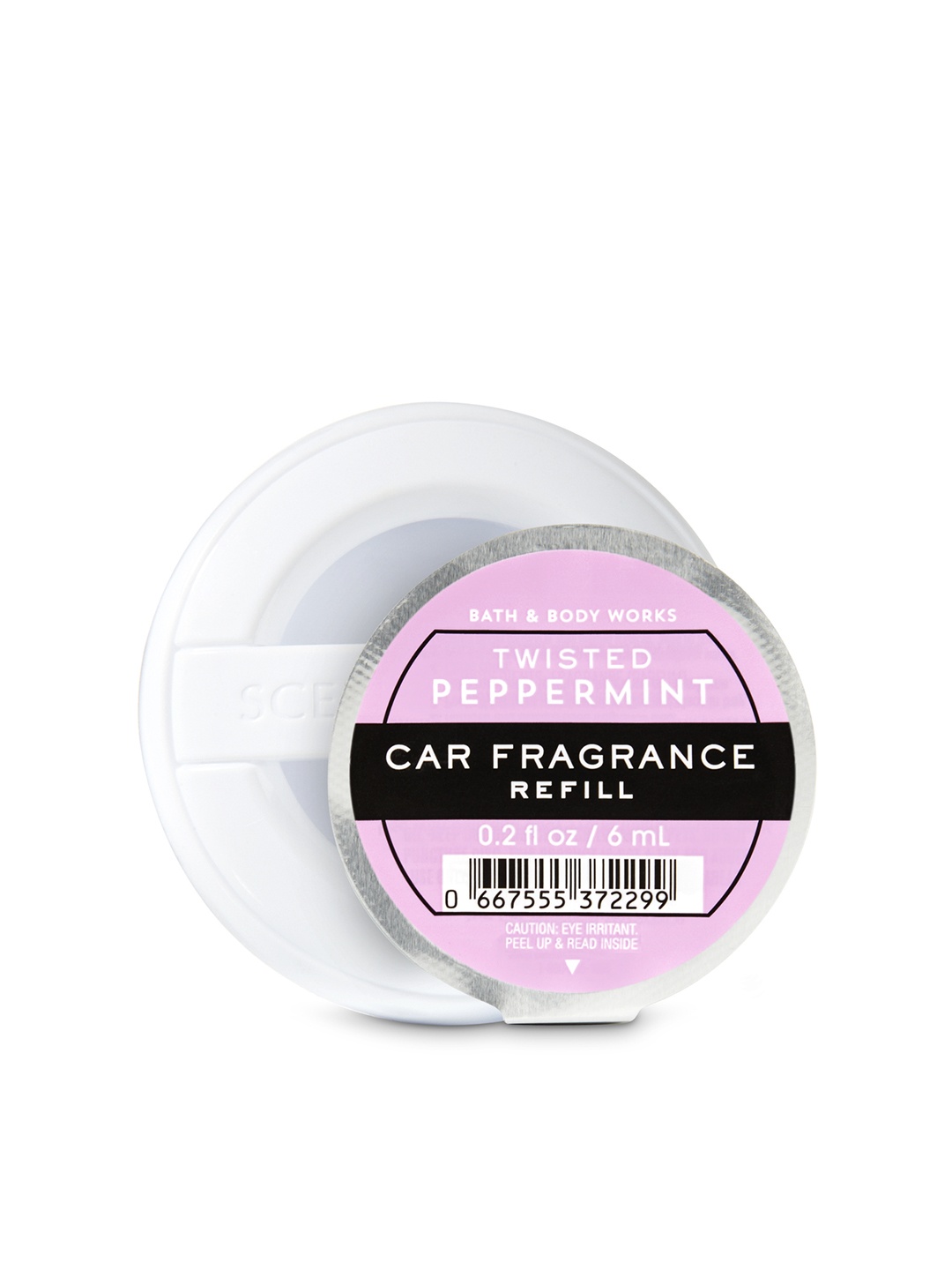 

Bath & Body Works Twisted Peppermint Car Fragrance Refill - 6 ml, Pink