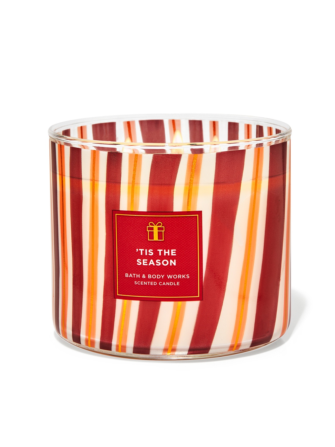 

Bath & Body Works Tis the Season 3-Wick Scented Candle with Essential Oils 411 g, Red