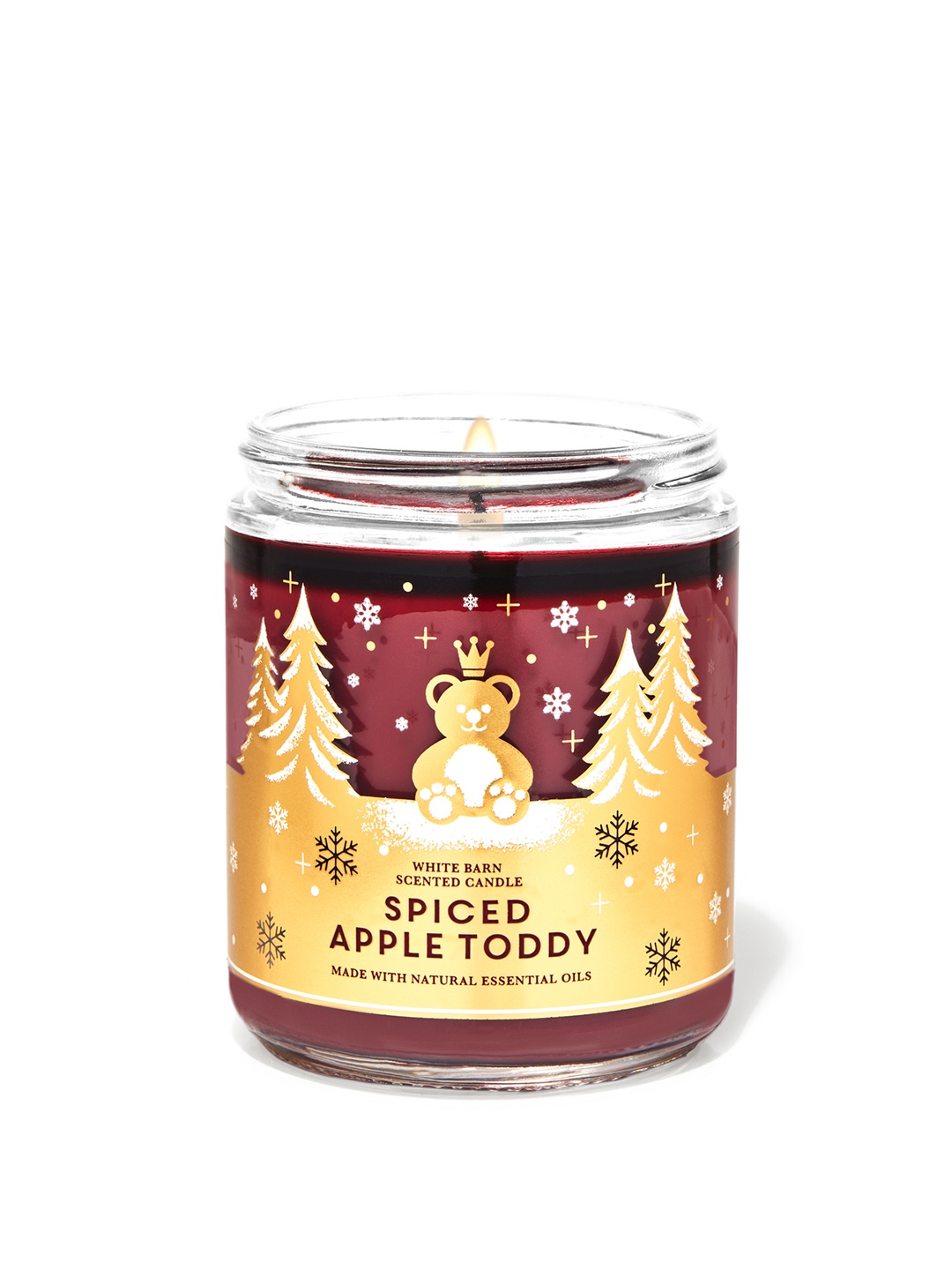 

Bath & Body Works Spiced Apple Toddy Single Wick Scented Candle - 198 g, Yellow