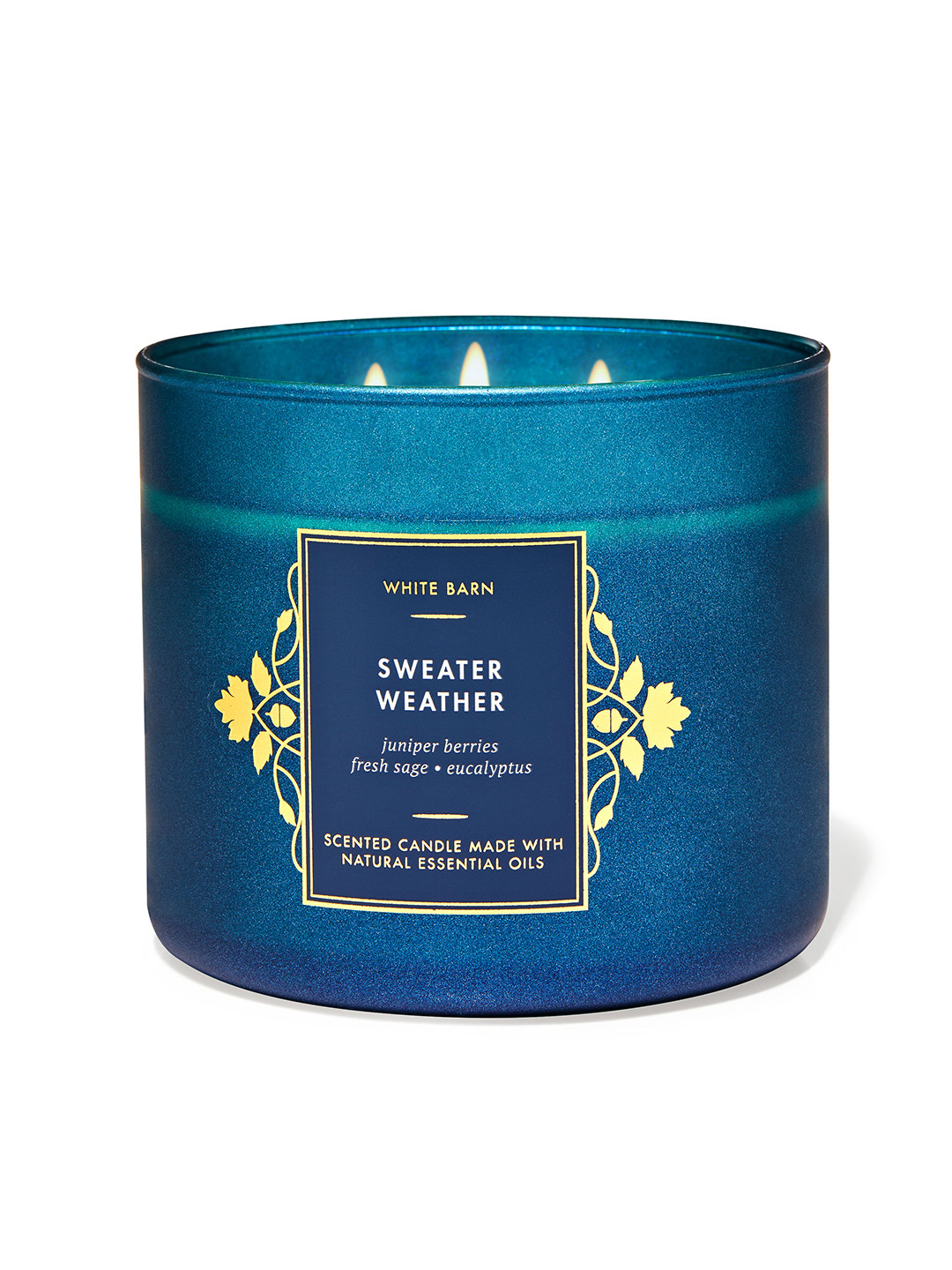 

Bath & Body Works Sweater Weather 3-Wick Candle - 411 g, Blue