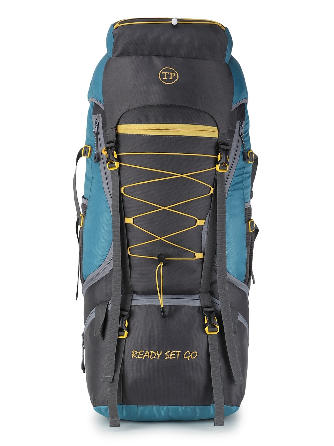 

TRAVEL POINT Teal Blue & Black Solid Waterproof Rucksacks