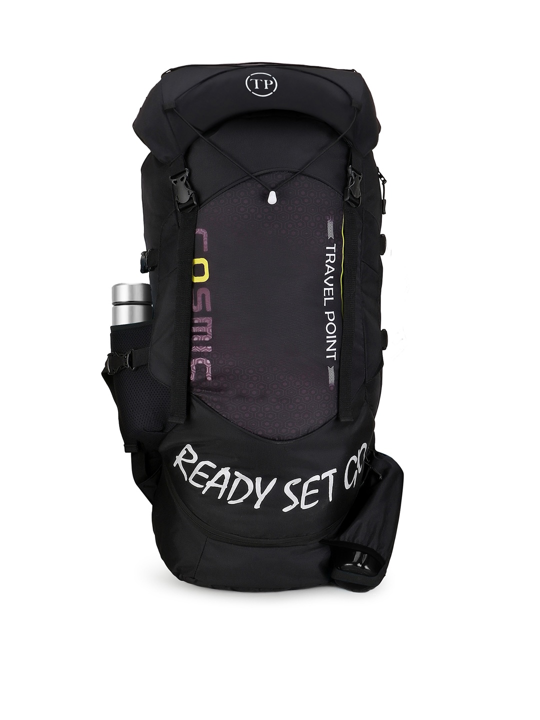 

TRAVEL POINT Black Printed Waterproof Rucksacks