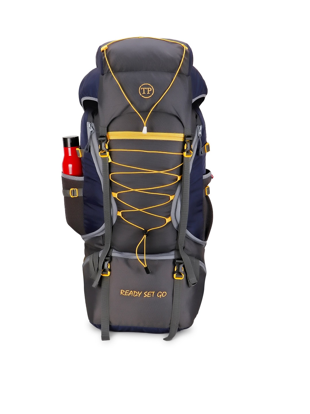 

TRAVEL POINT Blue Colourblocked Waterproof Rucksacks