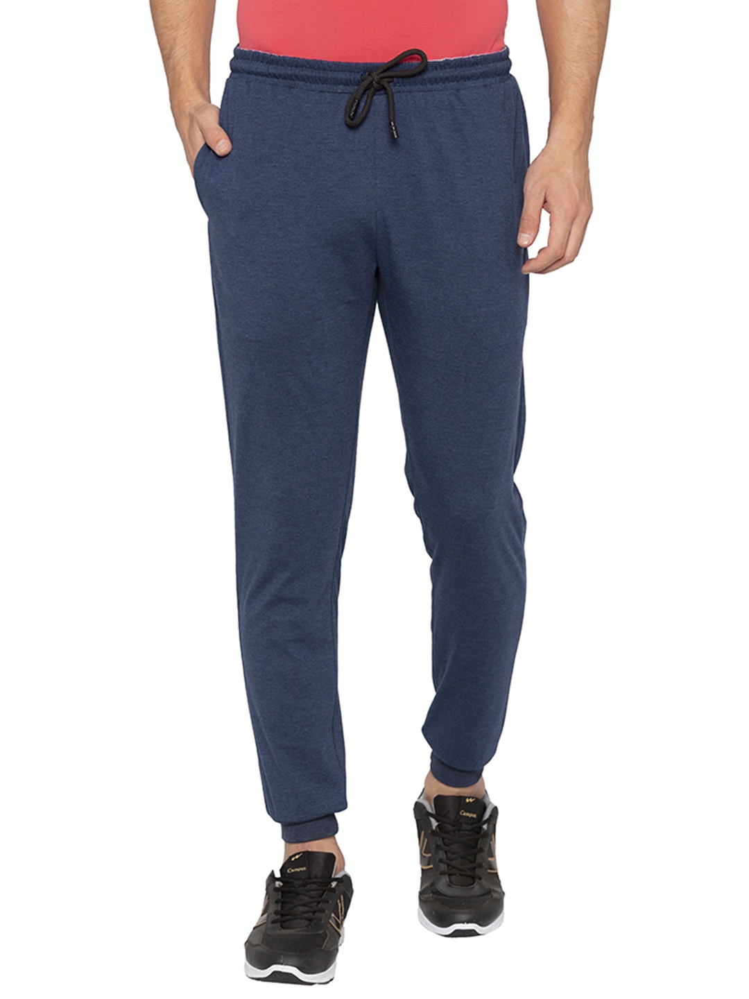 

Status Quo Men Blue Solid Regular Fit Pure Cotton Joggers