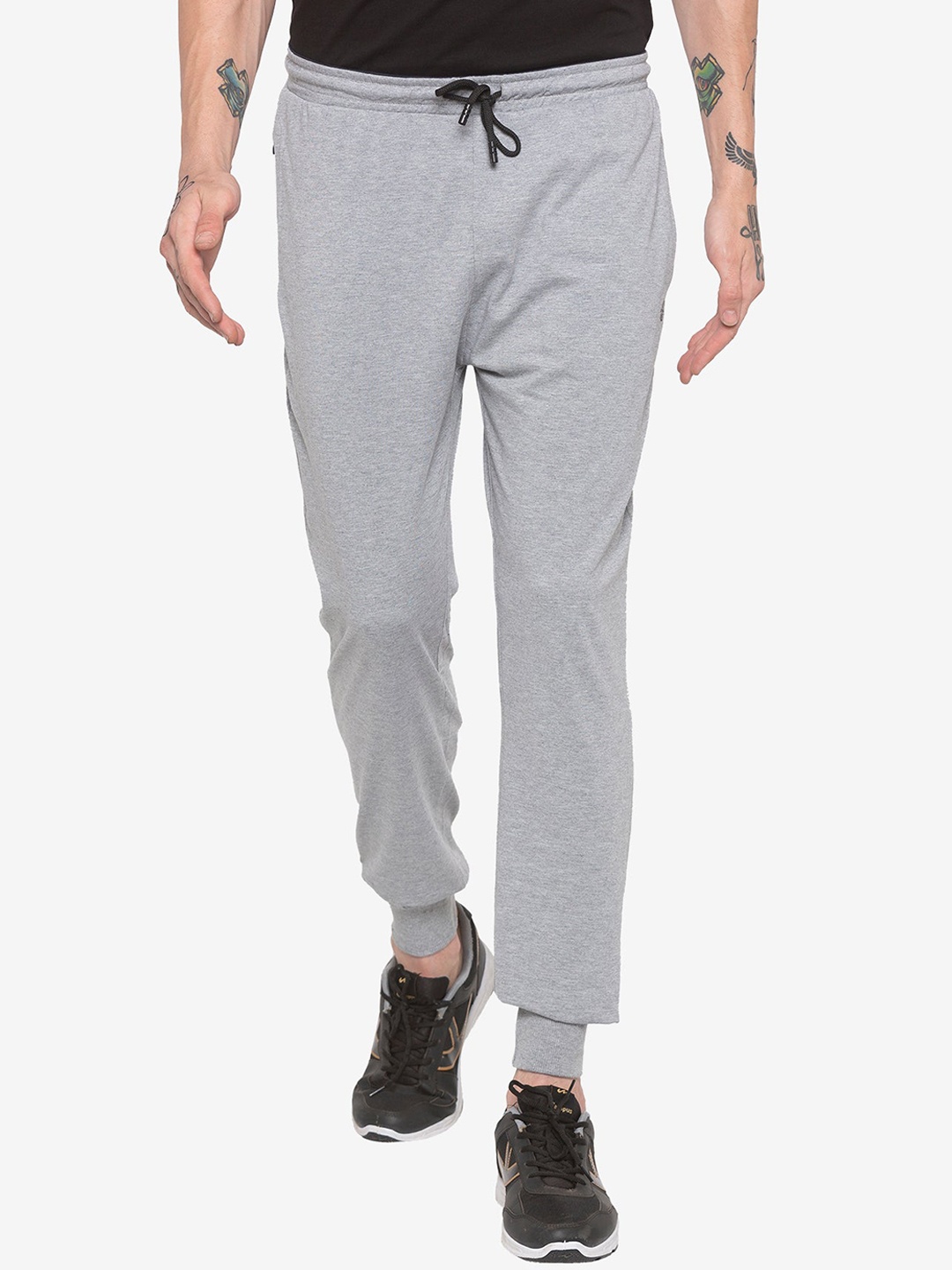 

Status Quo Men Grey Solid Cotton Joggers