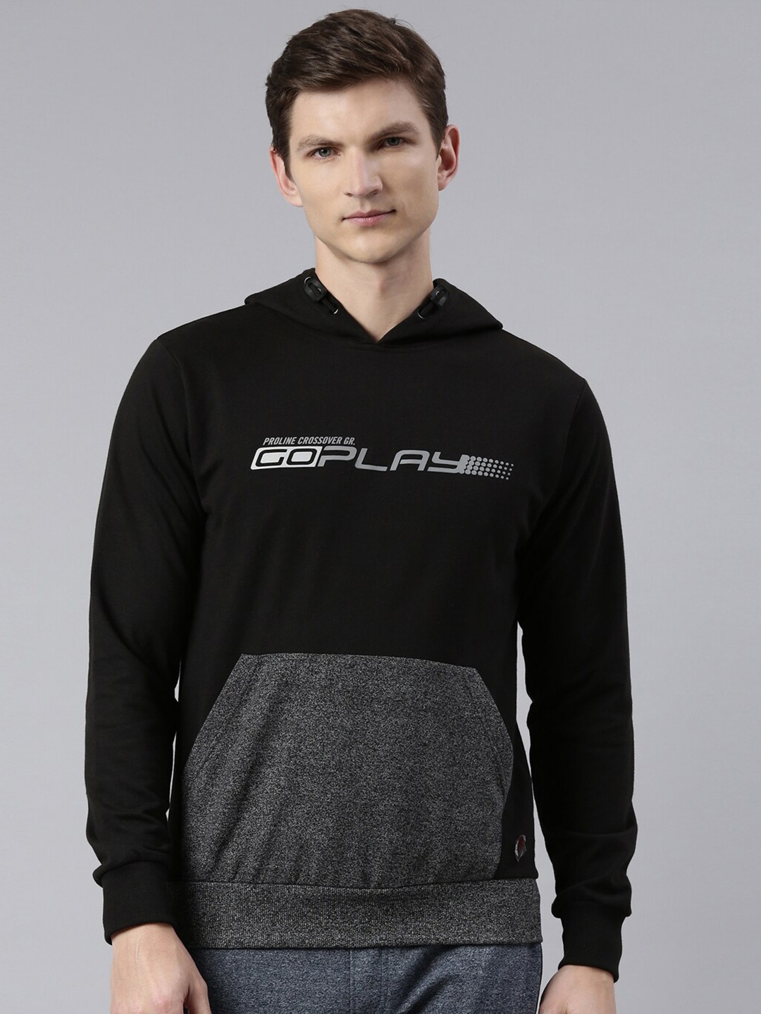 

Proline Active Men Black Solid Sweatshirt