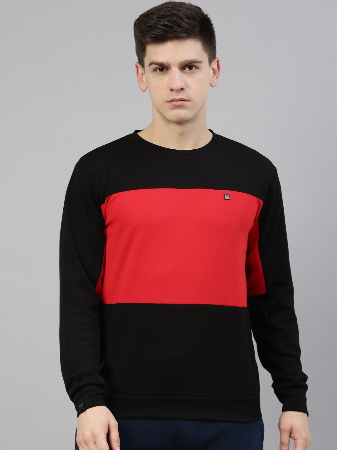 

Proline Active Men Black Colourblocked Sweatshirt