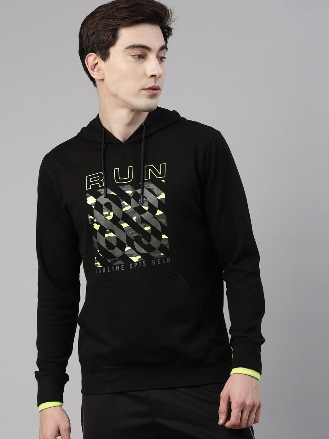 

Proline Active Men Black Printed Sweatshirt