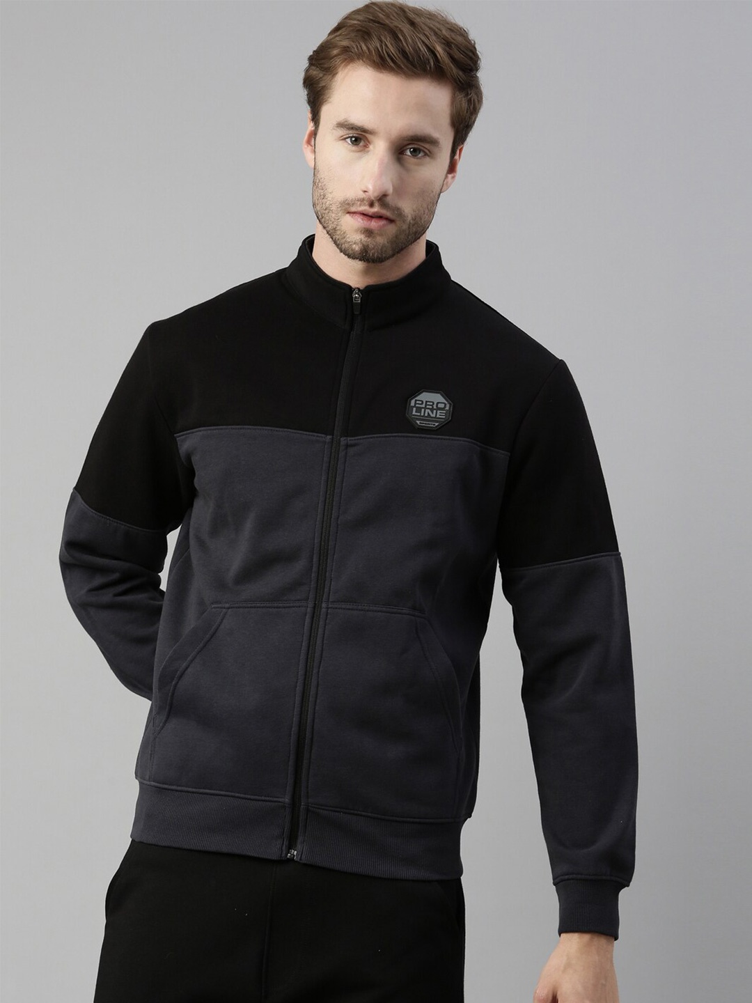 

Proline Active Men Black Colourblocked Sweatshirt