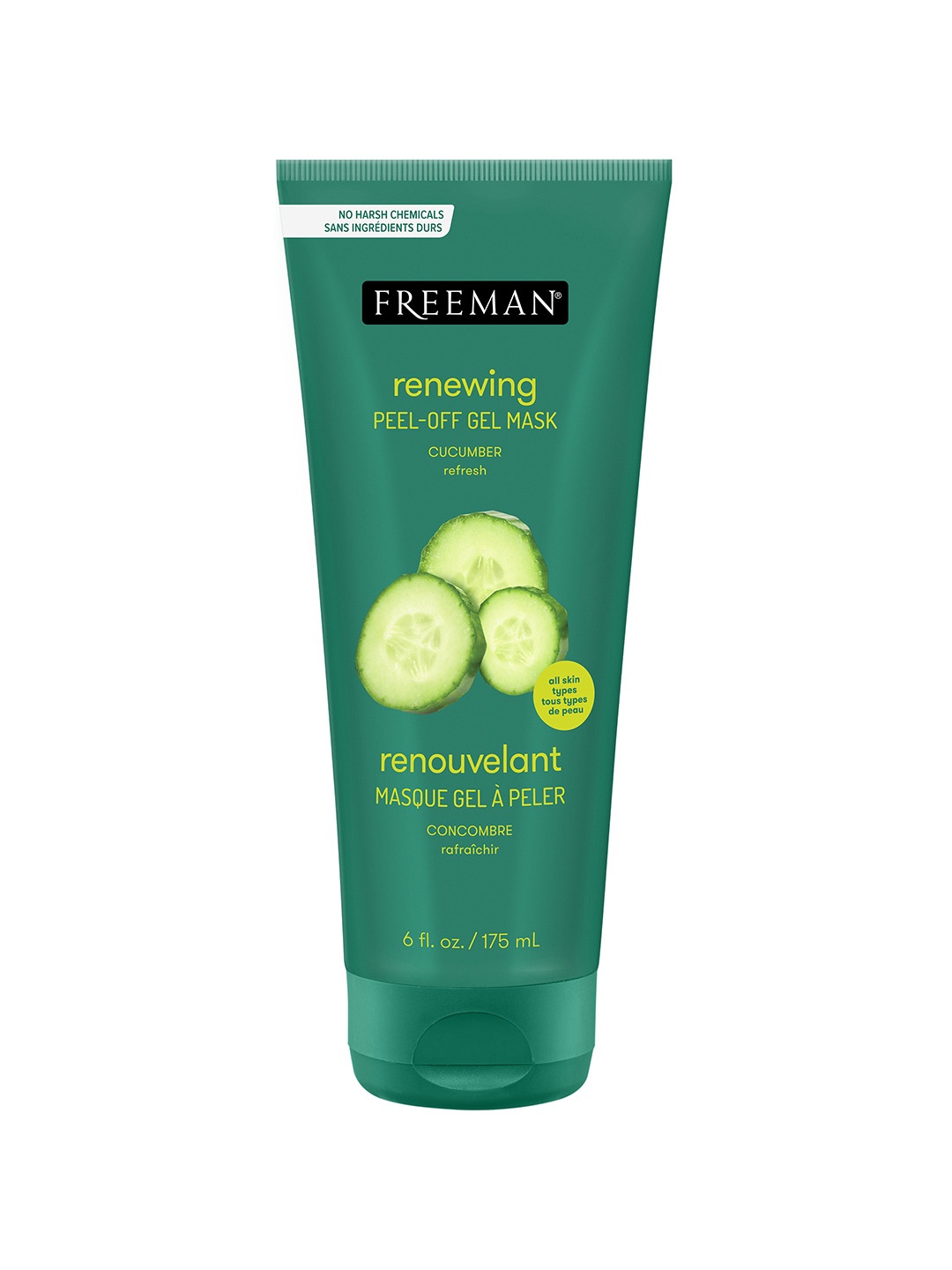 

FREEMAN Renewing Peel-Off Gel Mask with Cucumber - 175 ml, Green