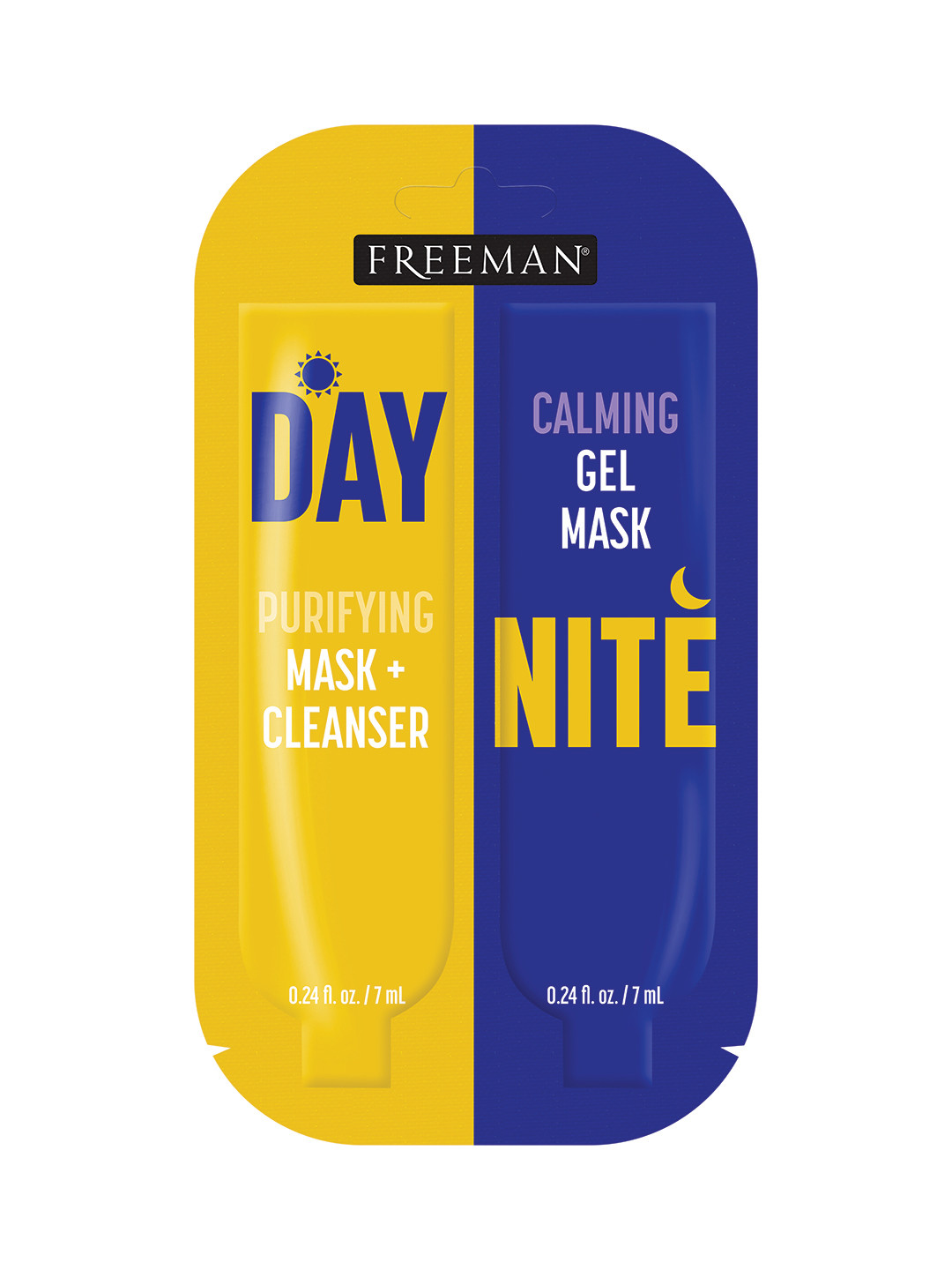 

FREEMAN Purifying Day Mask + Cleanser - Calming Night Gel Mask - 14 ml, Yellow