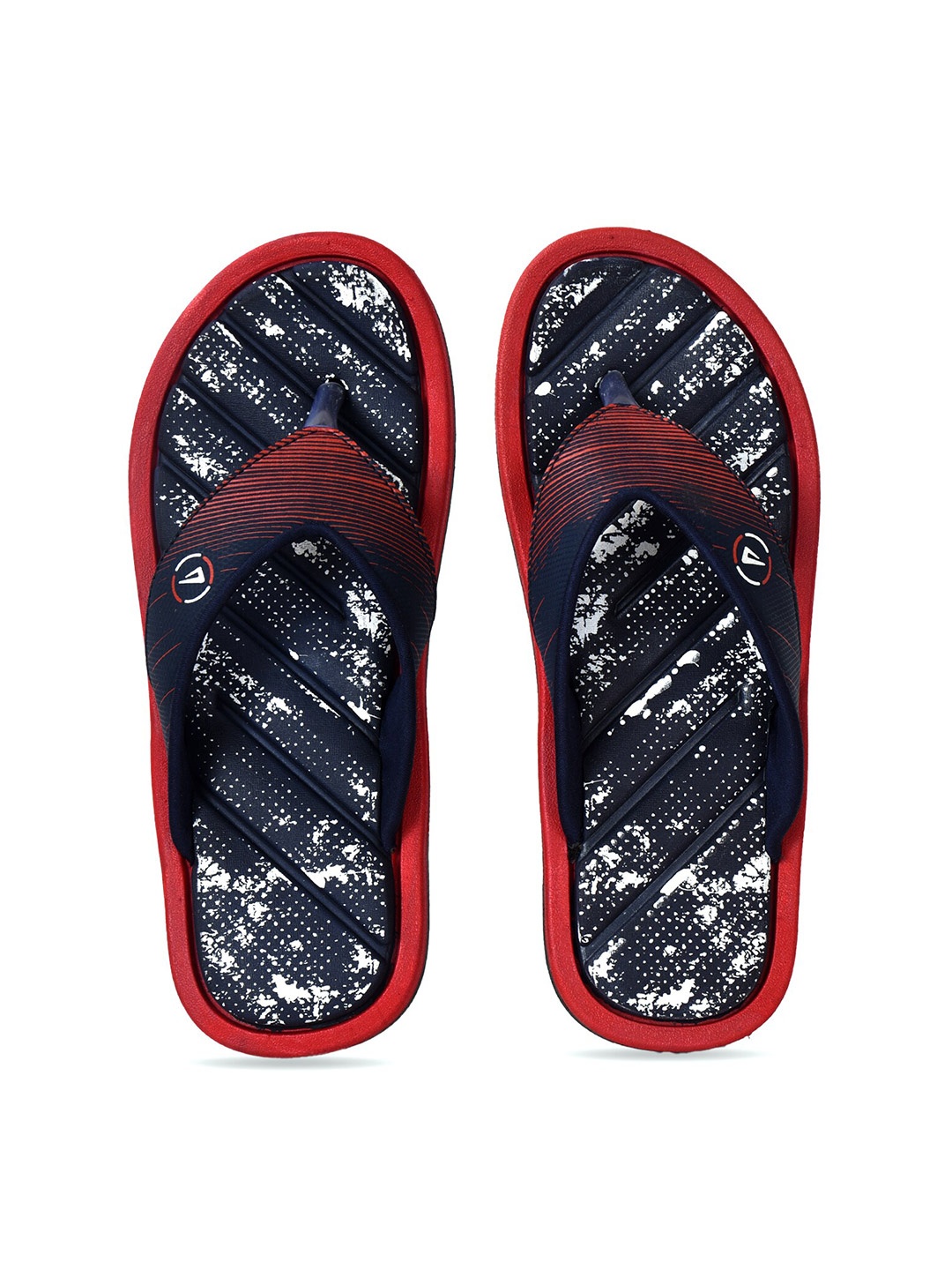 

IMPAKTO Men Blue & Red Printed Thong Flip-Flops