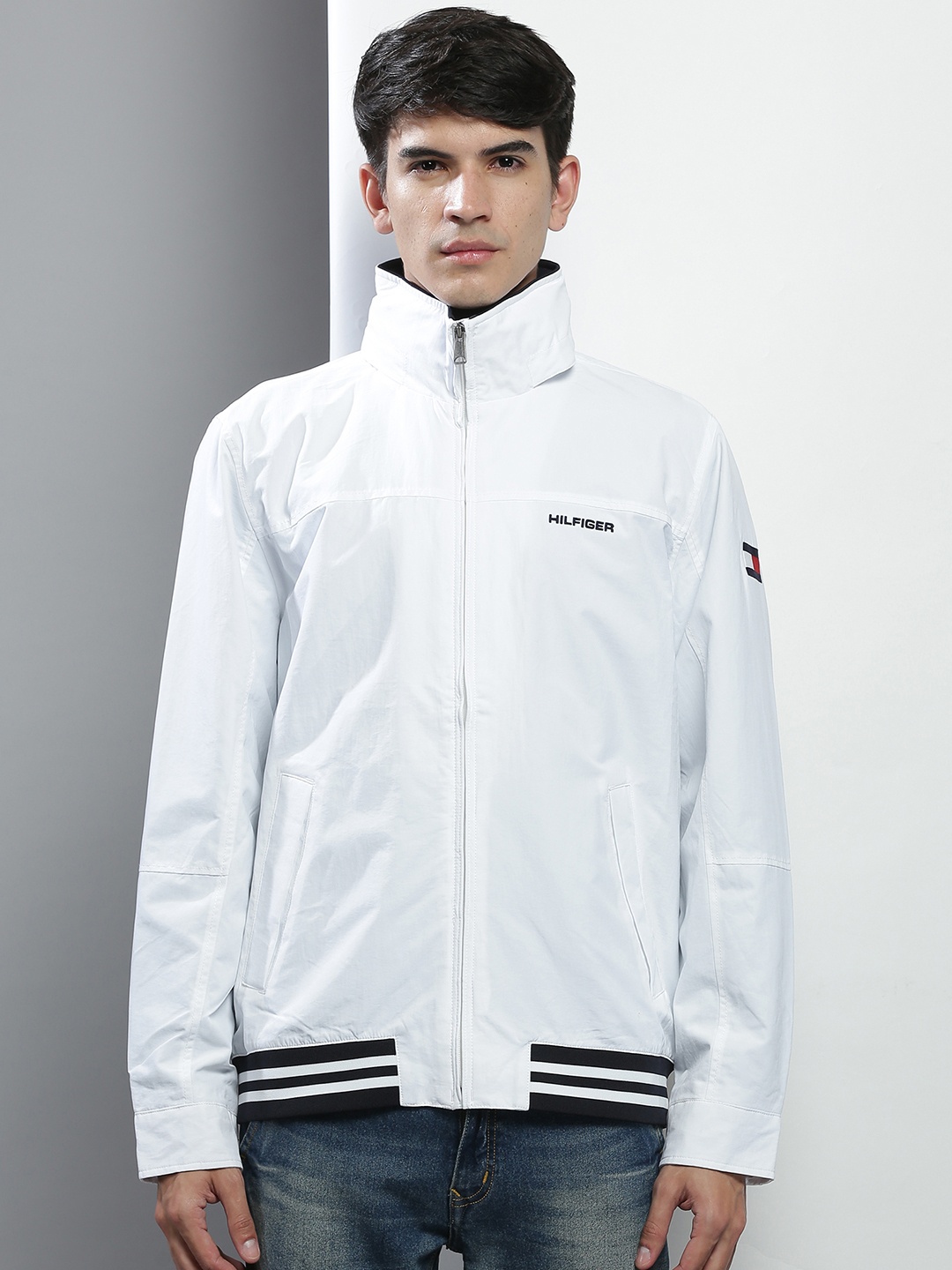 

Tommy Hilfiger Men Bomber Jacket, White