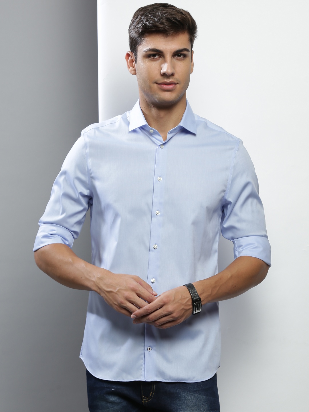 

Tommy Hilfiger Men Slim Fit Casual Shirt, Blue