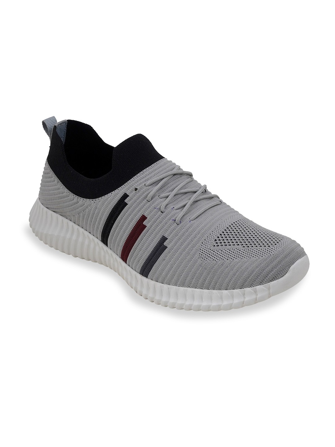

TPENT Men Grey Mesh Running Non-Marking Anti-Oder Shoes