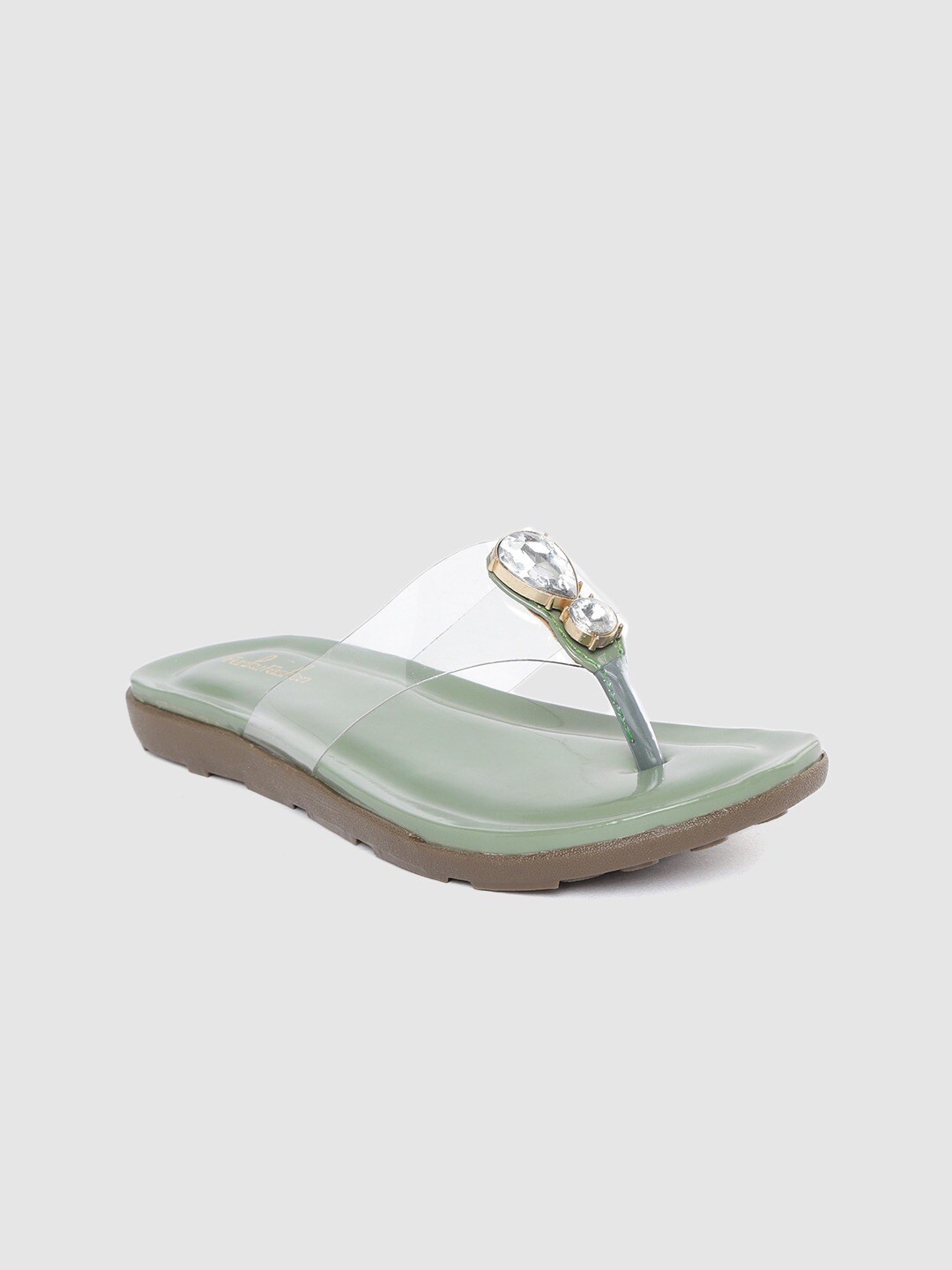 

Funku Fashion Women Green Open Toe Flats