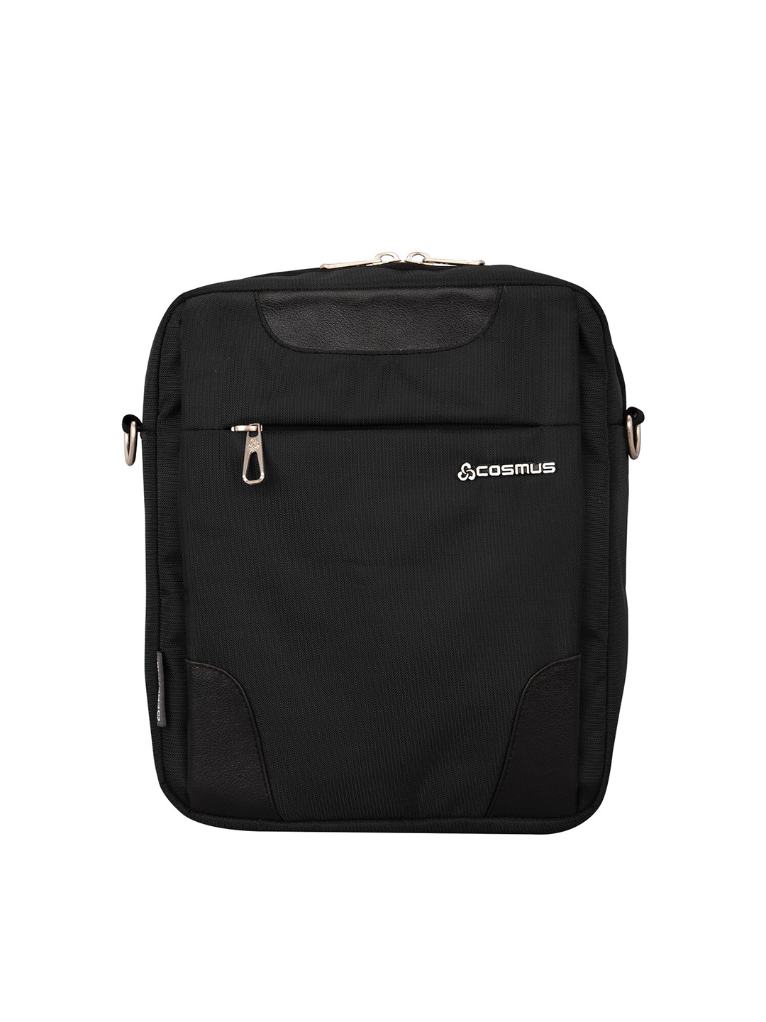 

COSMUS Unisex Black & White Messenger Bag