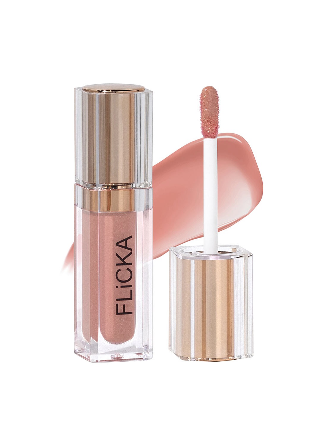 

FLiCKA Shimmery Affair Lightweight Non-Sticky Long-Lasting Lip Gloss 5ml - Scotch 10, Metallic