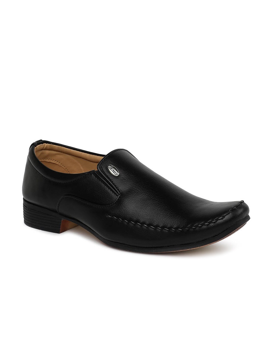 

Paragon Men Black Solid Formal Slip-Ons Shoes