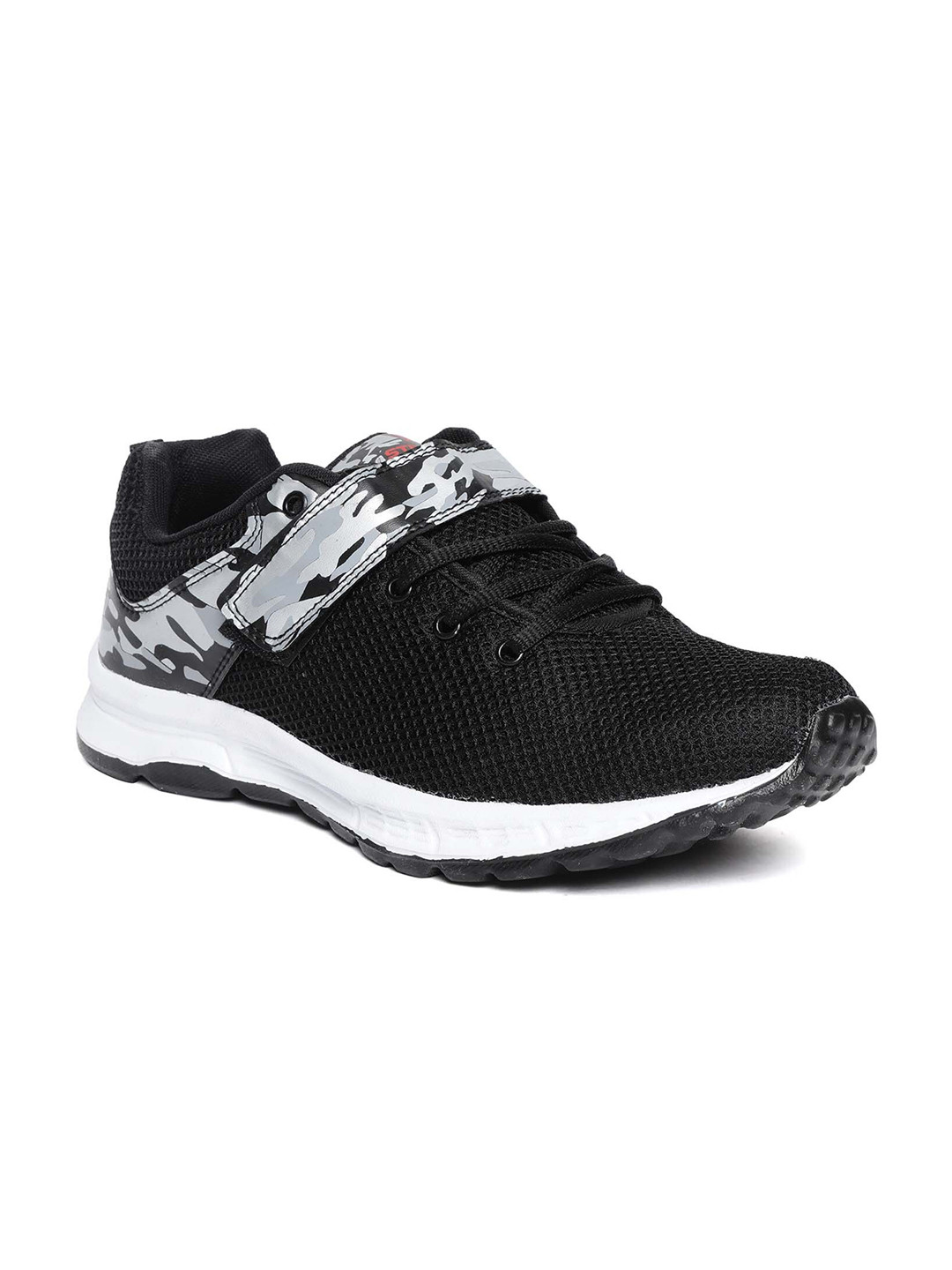 

Paragon Men Black Printed Sneakers