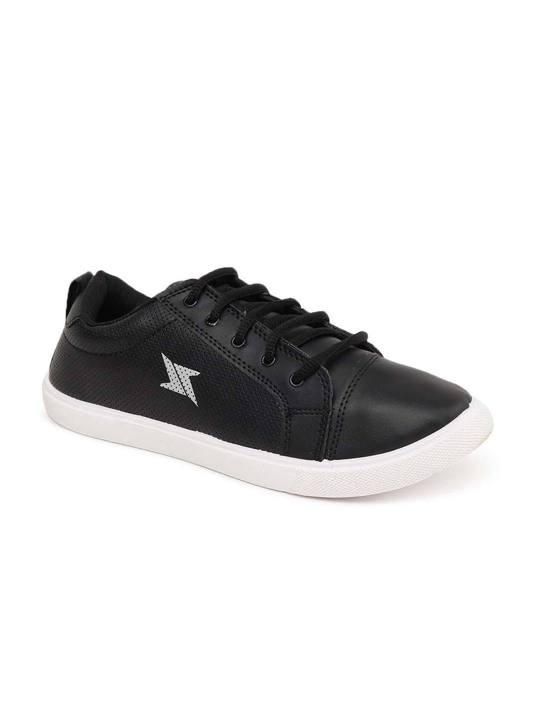 

Paragon Men Black Textured Sneakers