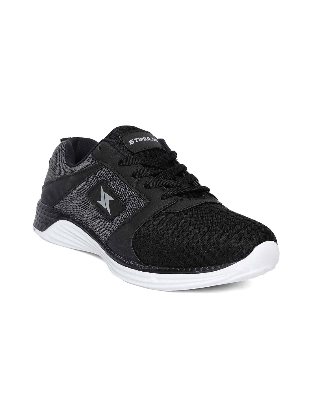 

Paragon Men Black Textured Casual Sneakers