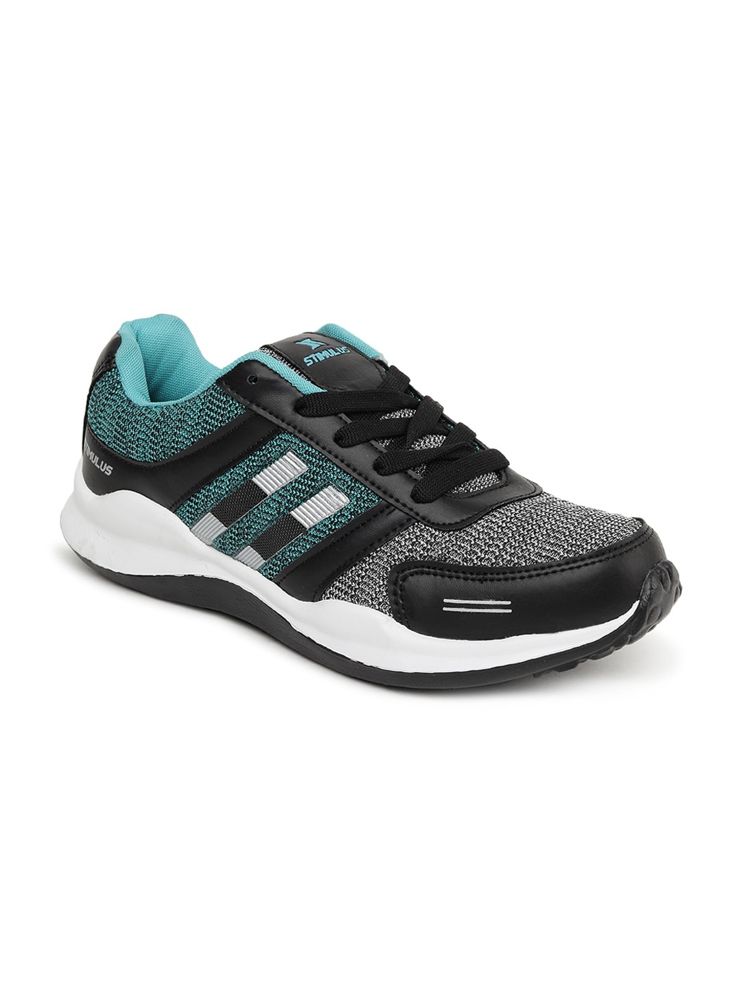 

Paragon Men Sea Green & Grey Colourblocked Casual Sneakers