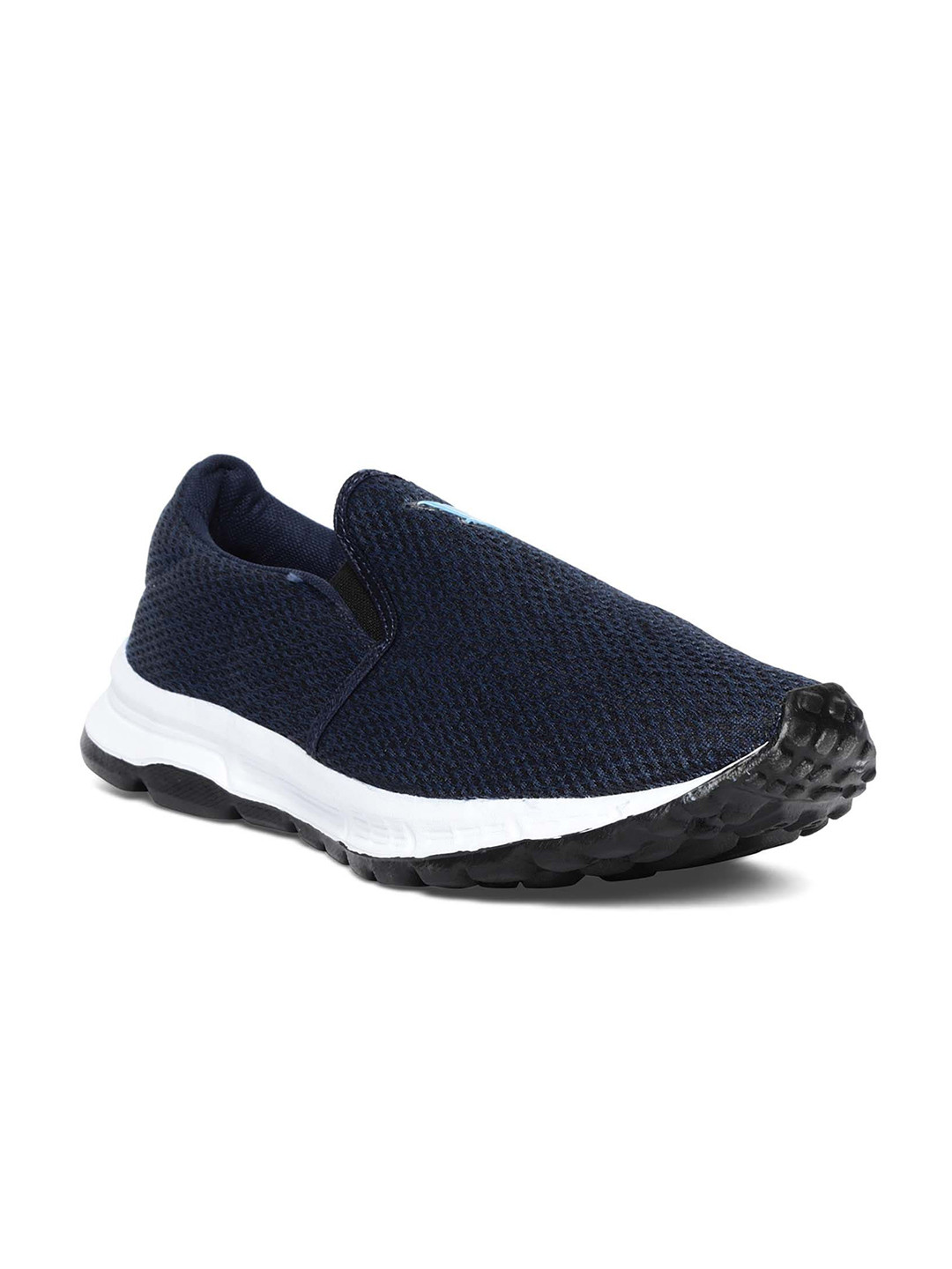 

Paragon Men Navy Blue Woven Design Slip-On Sneakers