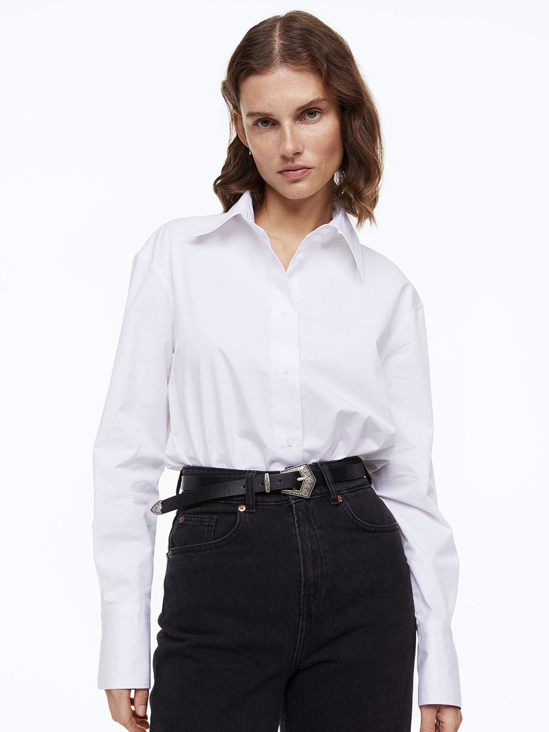 

H&M Woman White Cotton Shirt