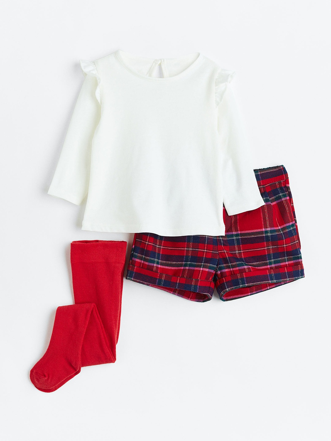 

H&M Girls Red & White 3-Piece Set