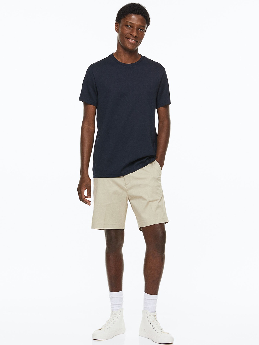 

H&M Men Beige Regular Fit Chino Shorts