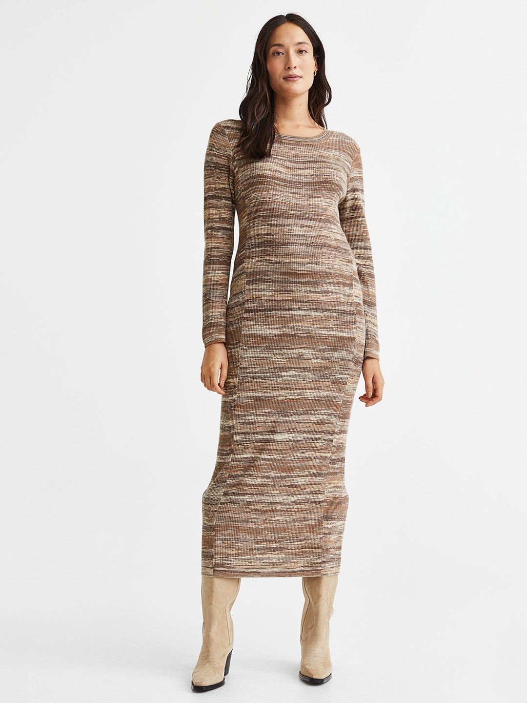 

H&M MAMA Beige Knitted Dress