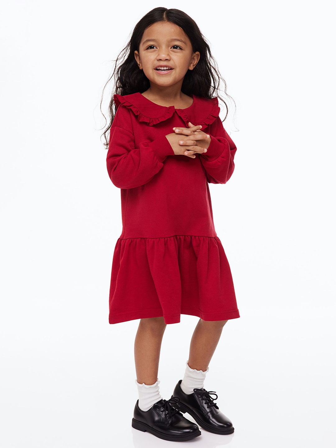 

H&M Girls Red Sweatshirt Dress