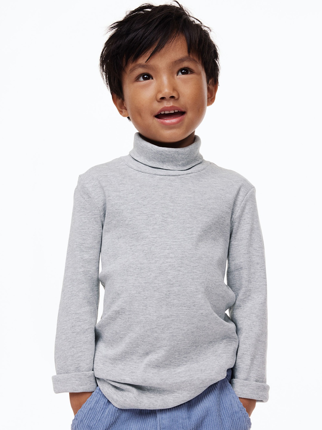 

H&M Kids Boys 2-Pack Polo-Neck Tops, Black