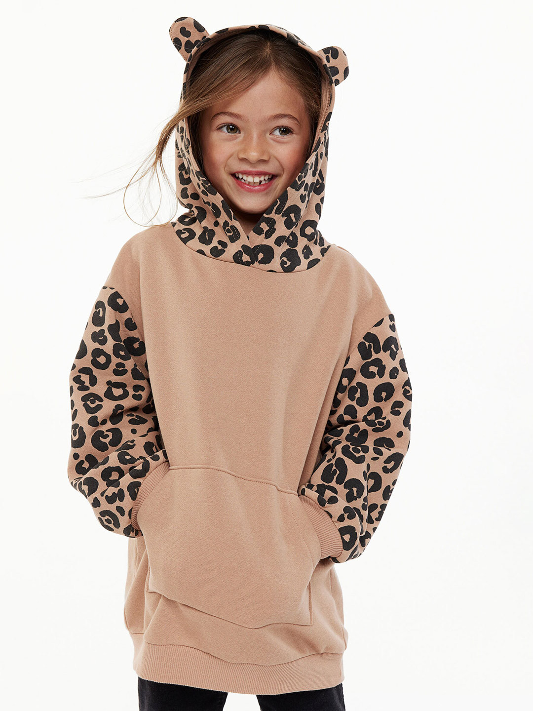 

H&M Girls Oversized hoodie, Beige