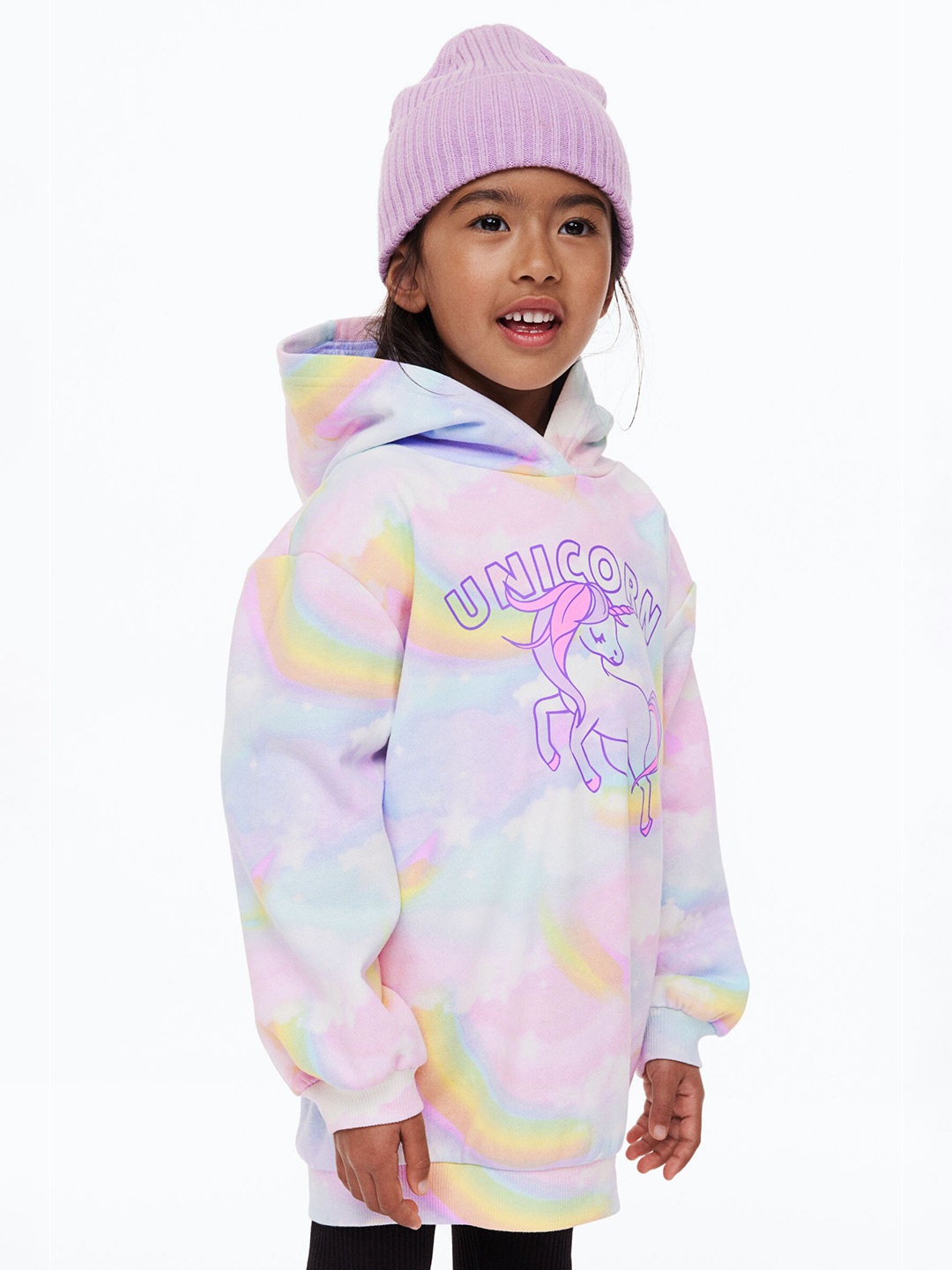 

H&M Girls Pink & Purple Oversized Hoodie