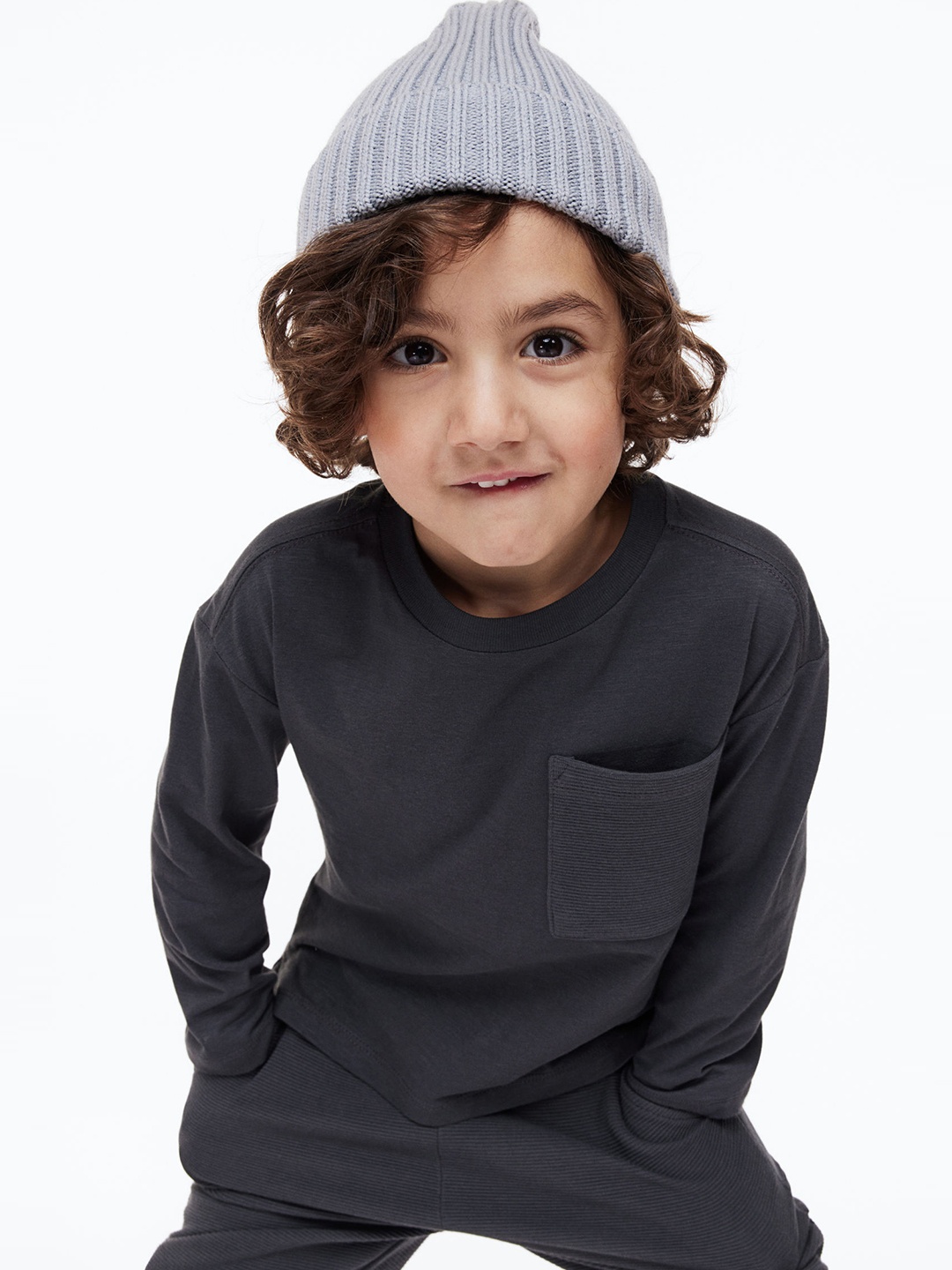 

H&M Boys Grey 2-Piece Cotton Set