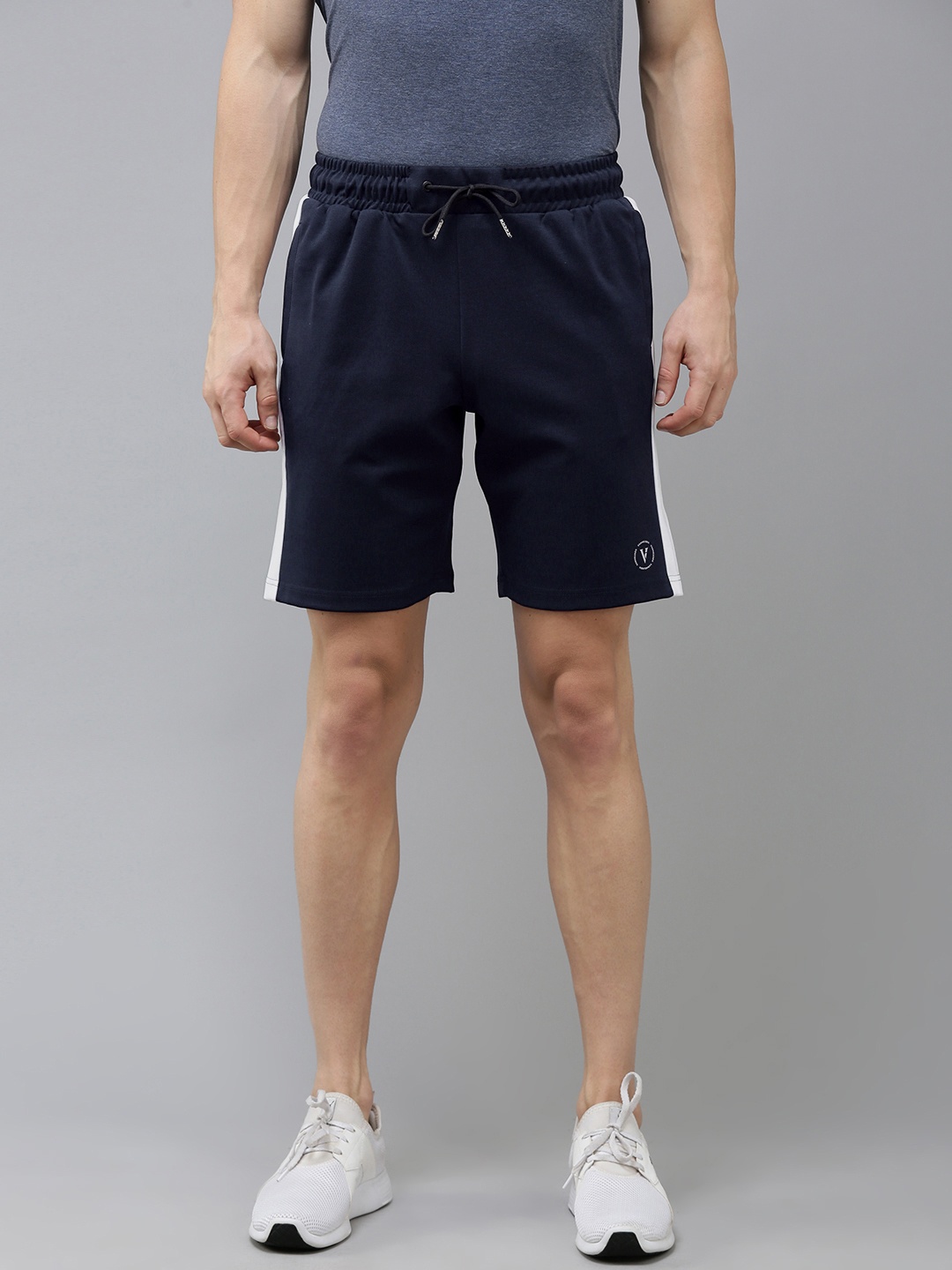 

Van Heusen Flex Men Training or Gym Sports Shorts, Navy blue