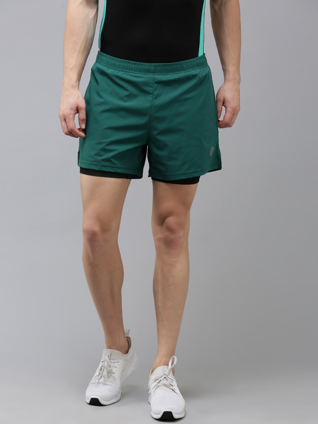 

Van Heusen Flex Men Training or Gym Sports Shorts, Teal