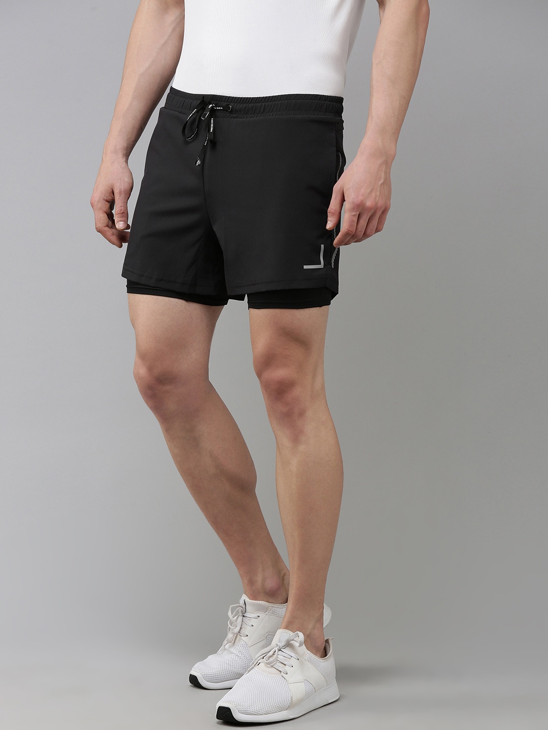 

Van Heusen Flex Men Training Shorts, Black