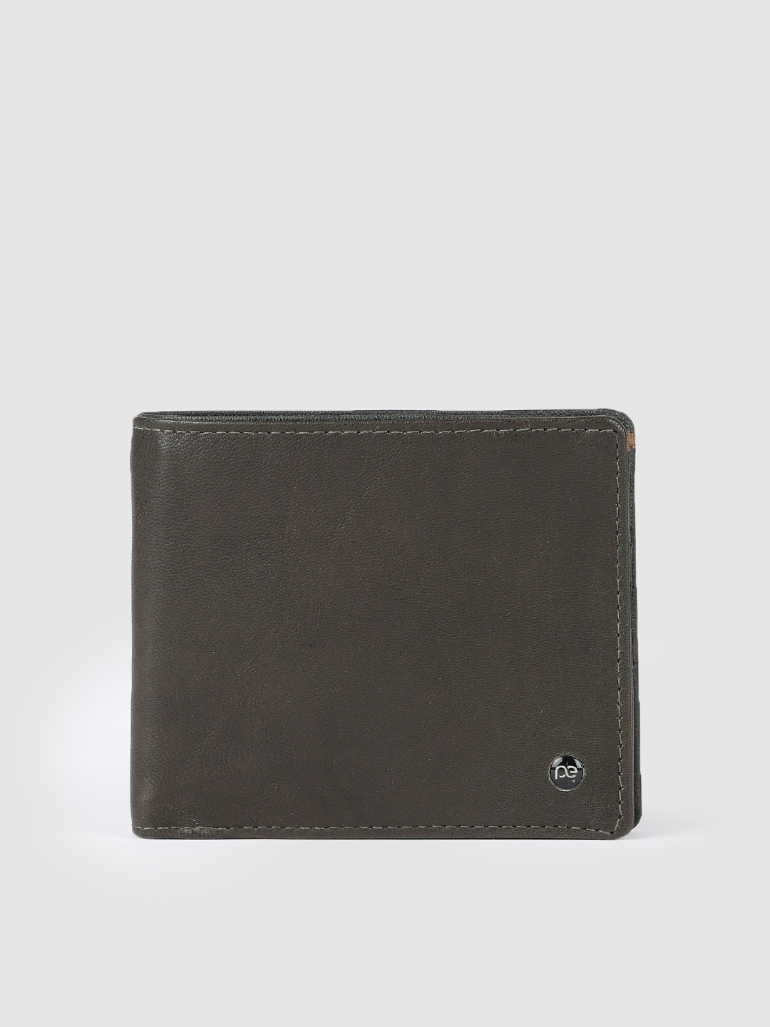 

Peter England Men Olive Green Solid Two Fold Wallet