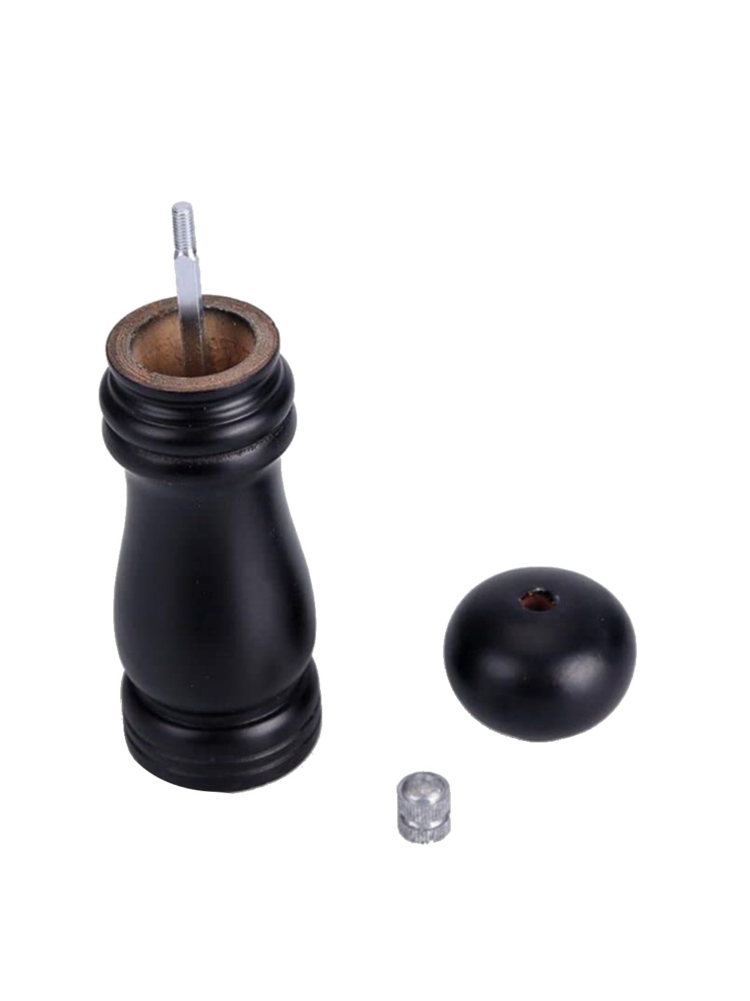 

ZEVORA Black Wooden Salt & Pepper Grinder