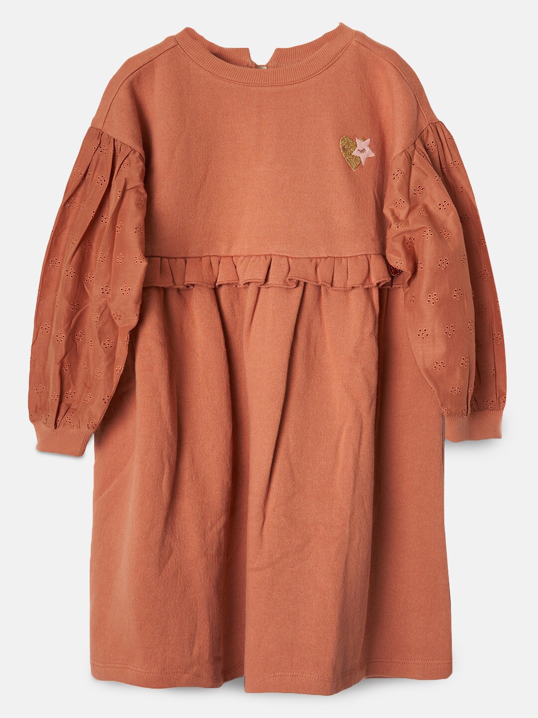 

Angel & Rocket Girls Rust A-Line Cotton Dress