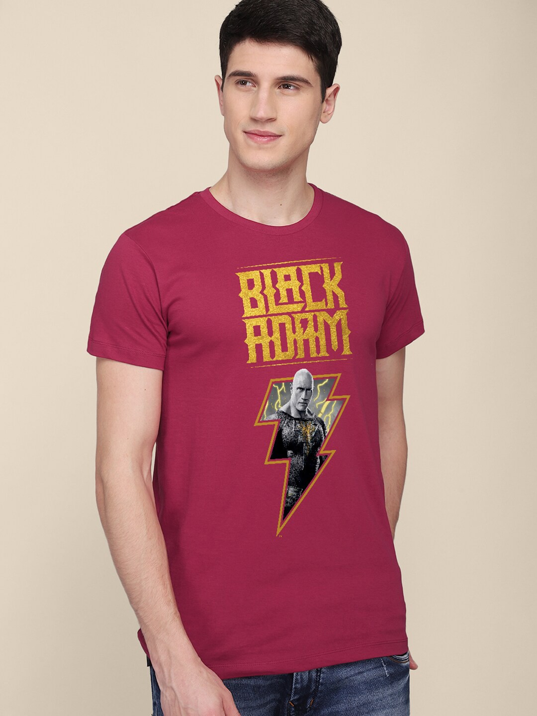 

Free Authority Men Black Adam Red Printed T-shirt