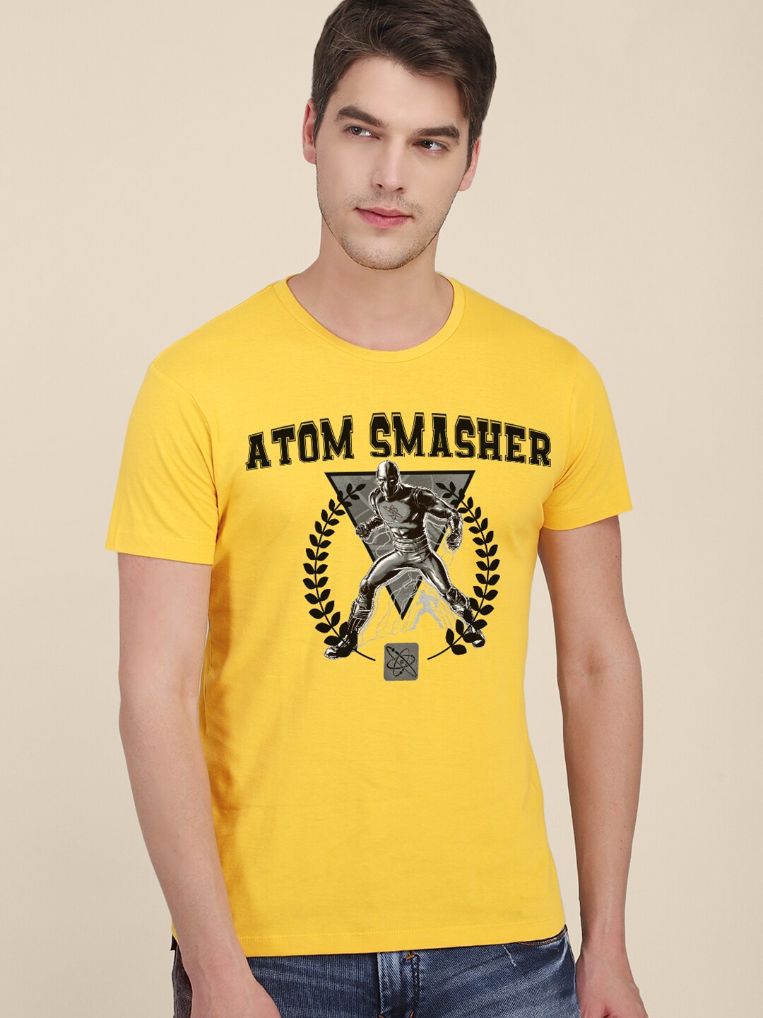 

Free Authority Black Adam Printed T-shirt, Yellow