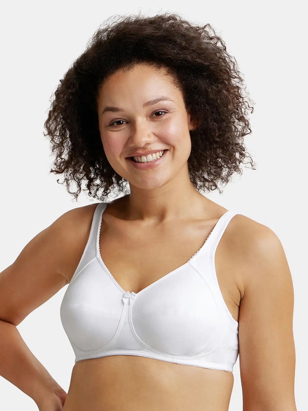

Jockey Wirefree Non Padded Full Coverage Minimizer Plus Size Bra-1841, White