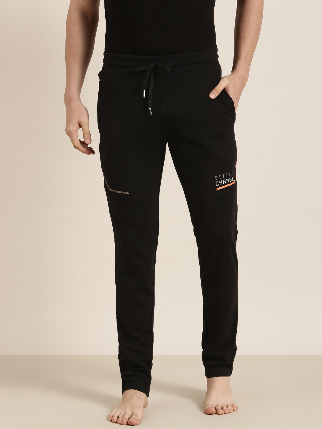 

Sweet Dreams Men Black Solid Lounge Pants