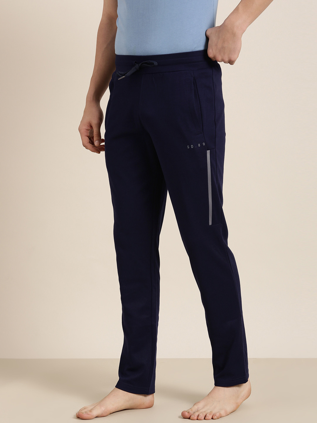 

Sweet Dreams Men Blue Solid Lounge Pants