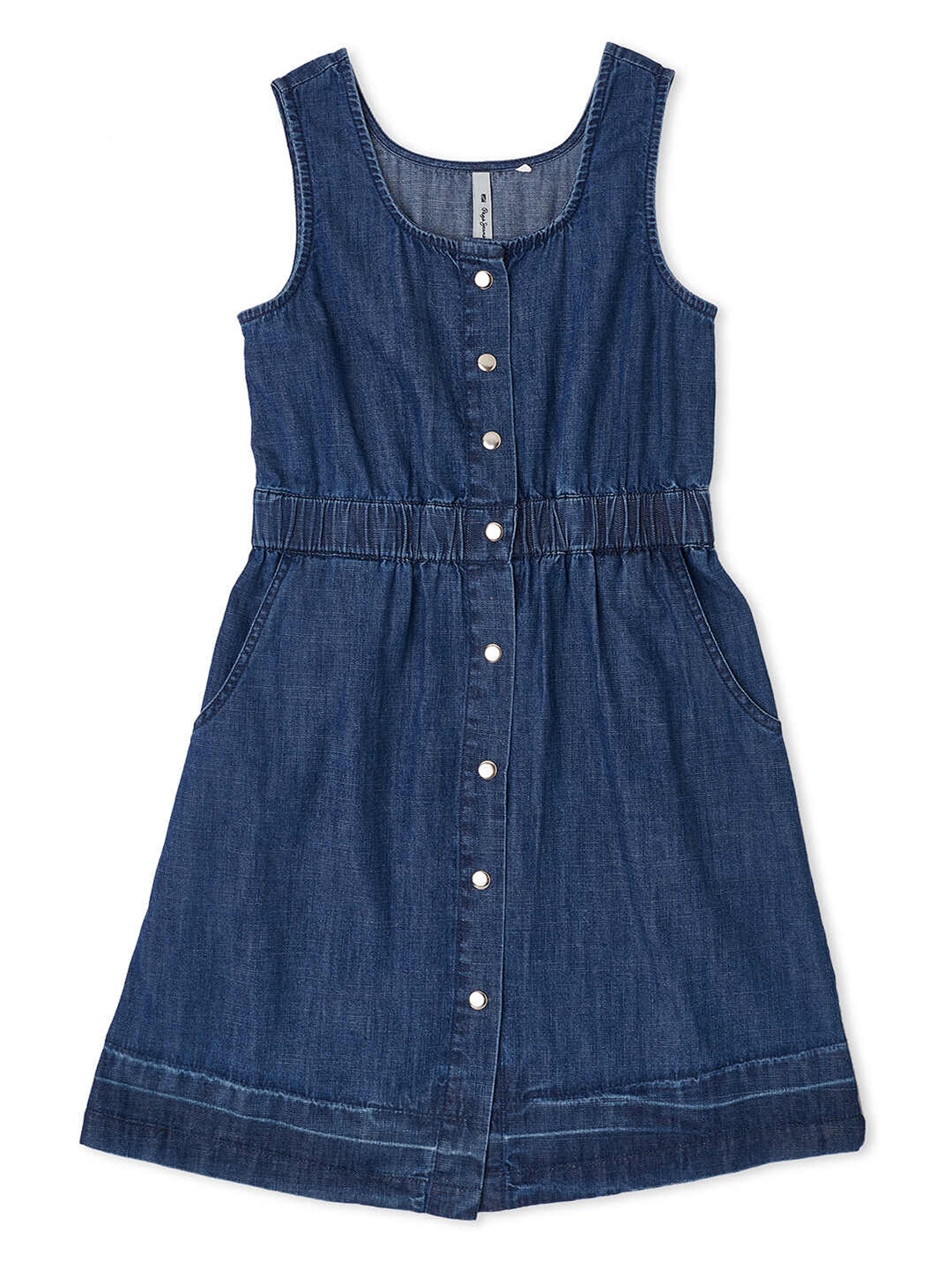 

Pepe Jeans Girls Sleeveless Fit and Flare Dress, Blue