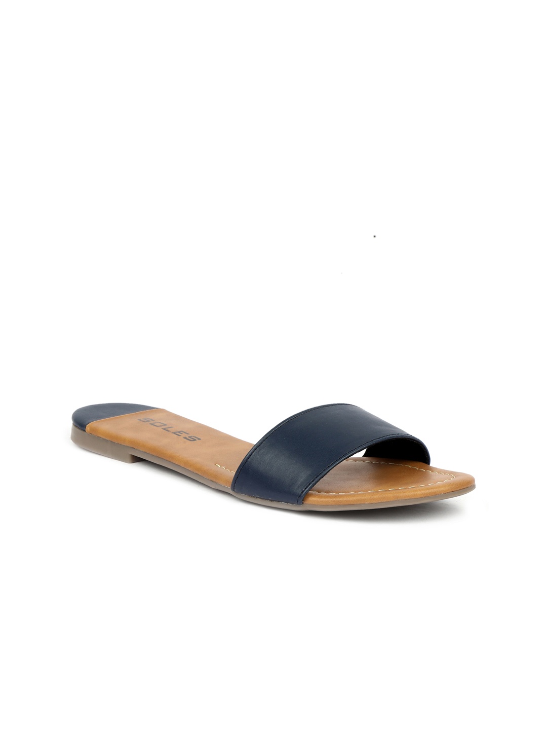 

SOLES Women Blue Open Toe Flats